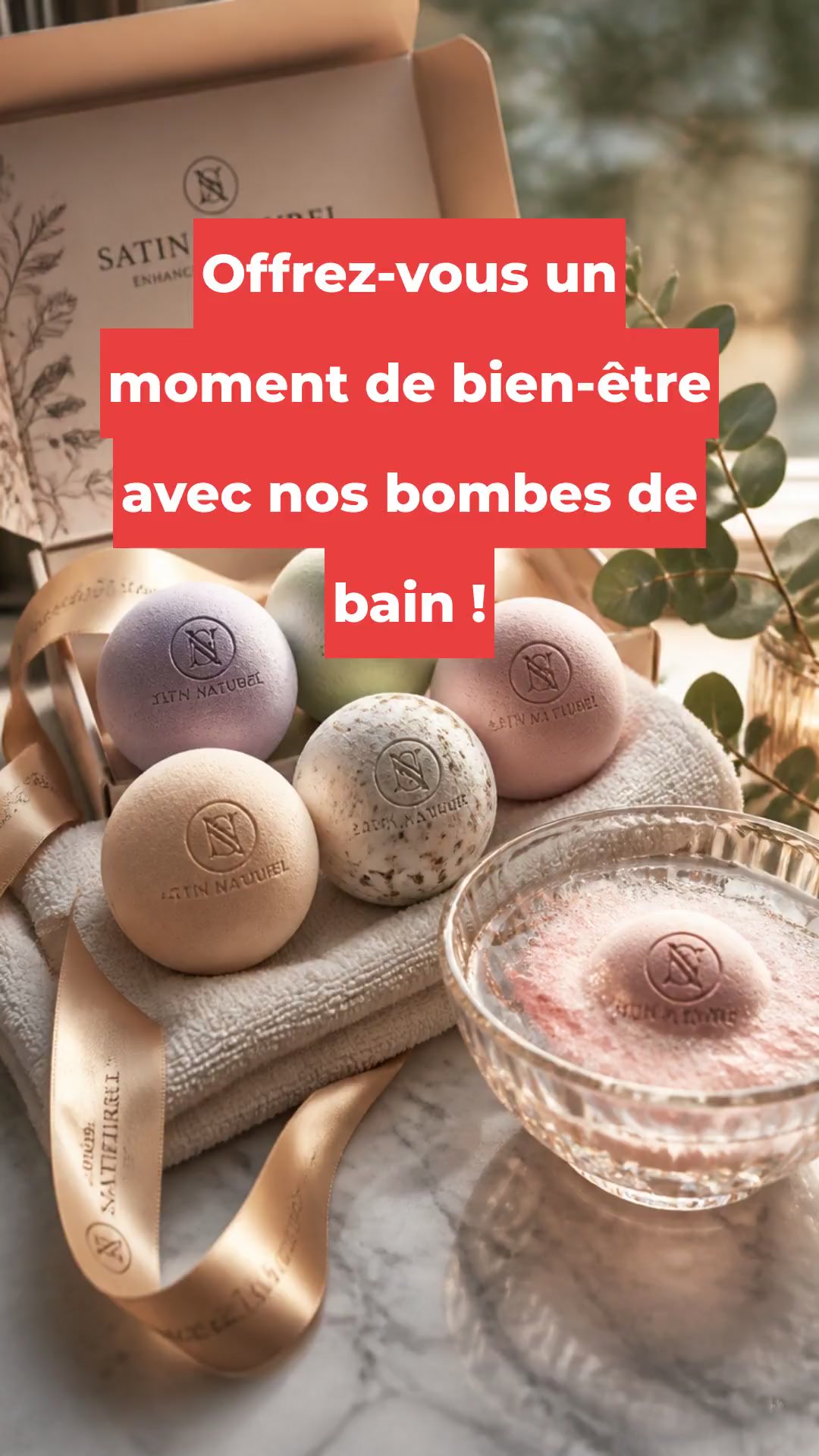 Offrez-vous un moment de bien-être avec nos bombes de bain !