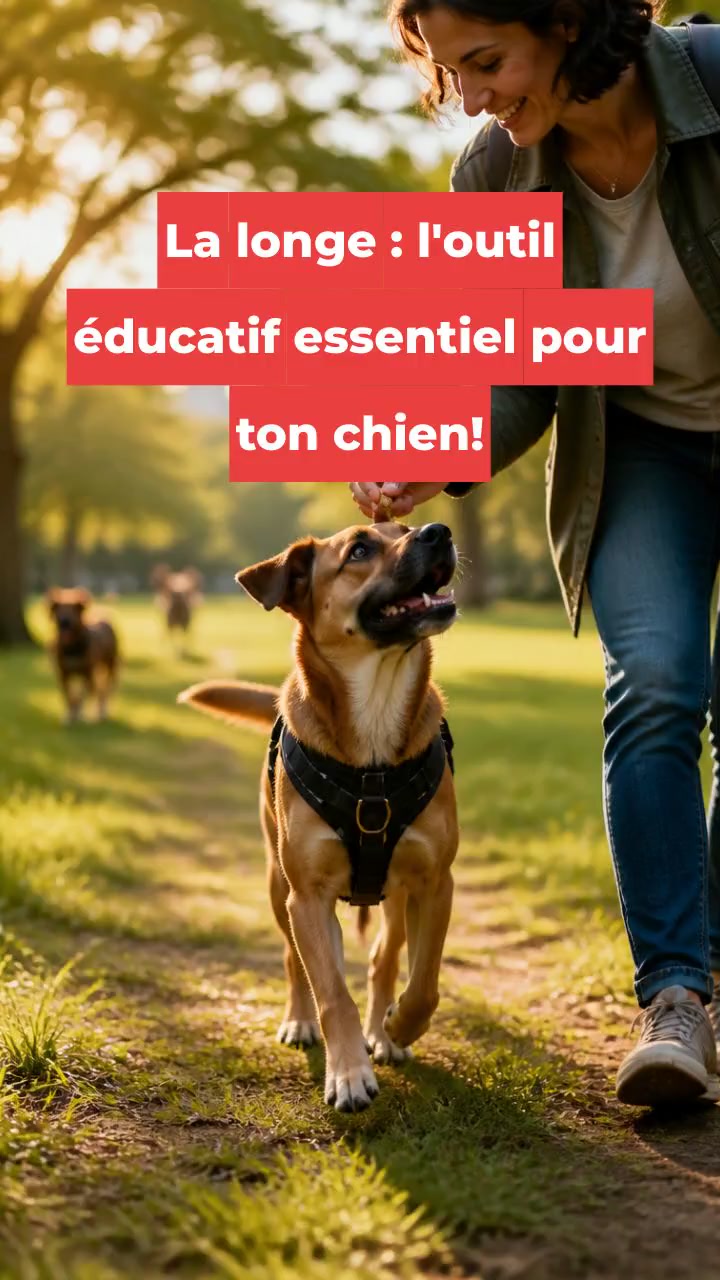 La longe : l'outil éducatif essentiel pour ton chien!