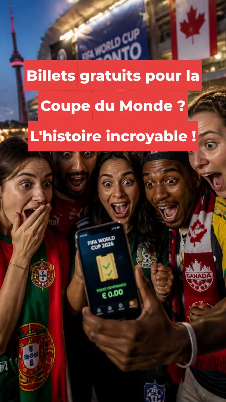 Billets gratuits pour la Coupe du Monde ? L'histoire incroyable !