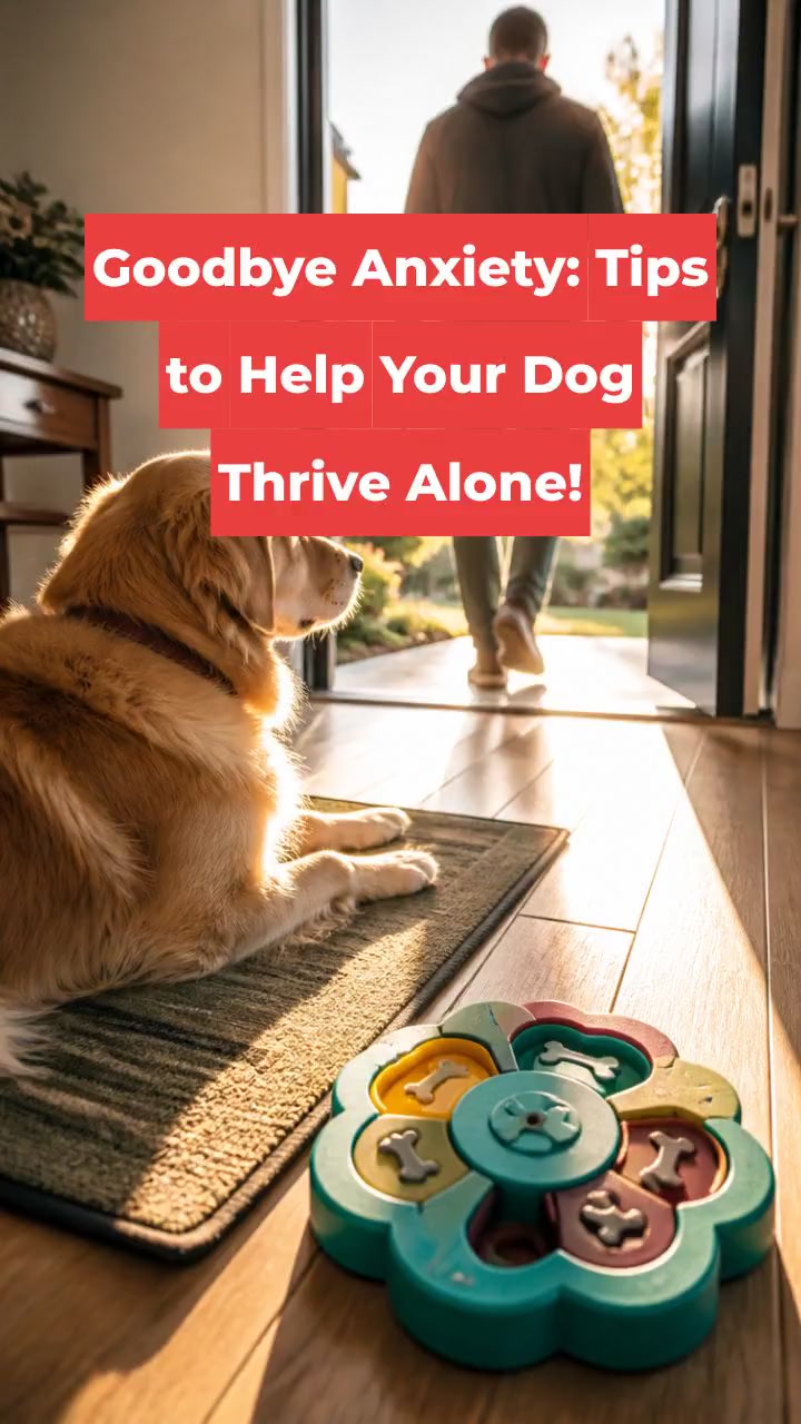 Goodbye Anxiety: Tips to Help Your Dog Thrive Alone!