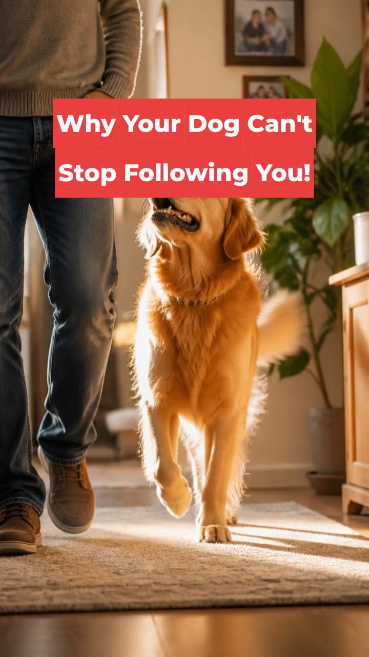 Why Your Dog Can't Stop Following You!