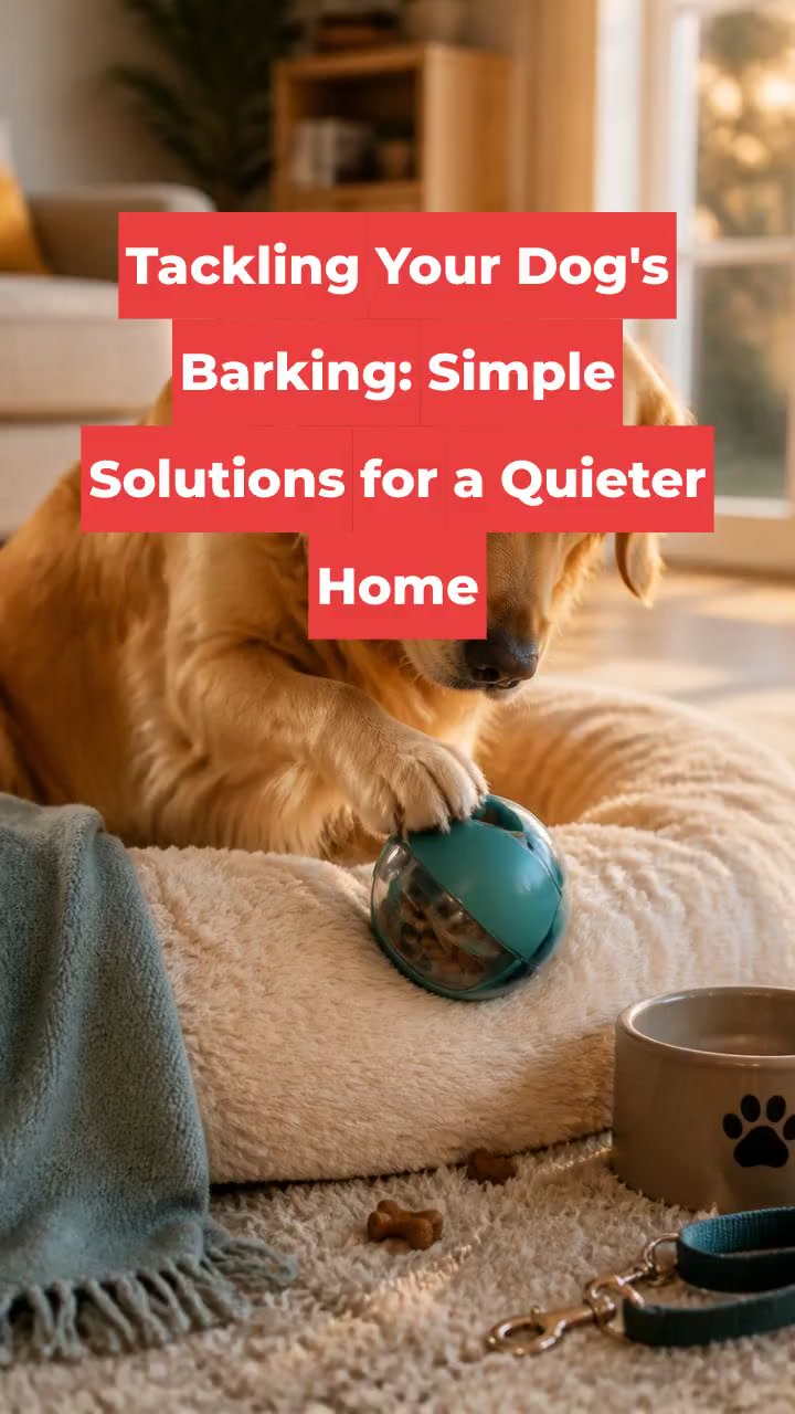 Tackling Your Dog's Barking: Simple Solutions for a Quieter Home