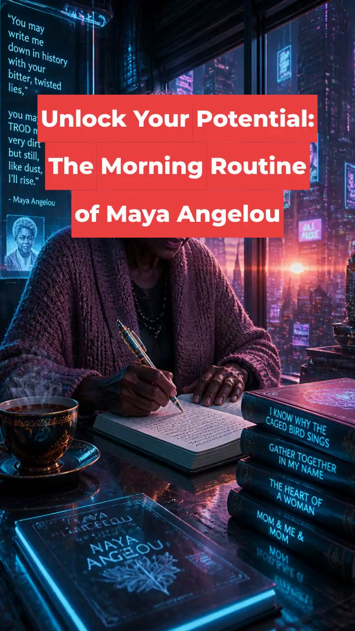 Unlock Your Potential: The Morning Routine of Maya Angelou