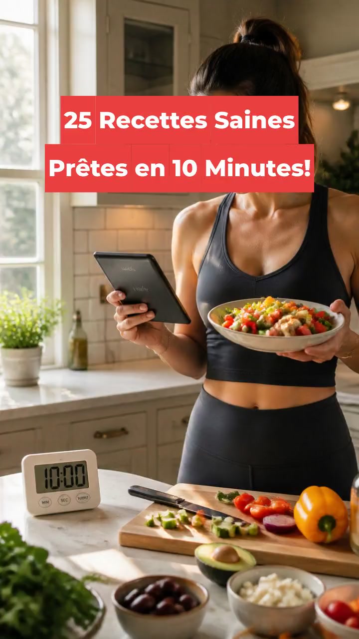 25 Recettes Saines Prêtes en 10 Minutes!