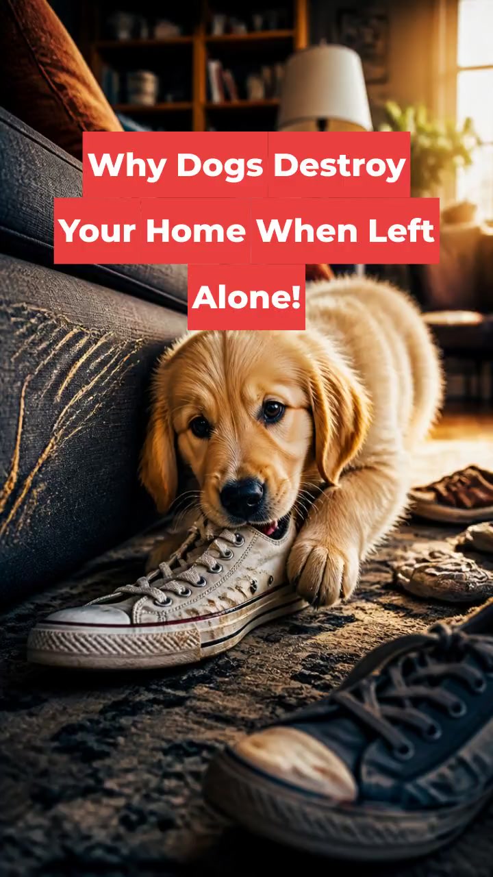 Why Dogs Destroy Your Home When Left Alone!