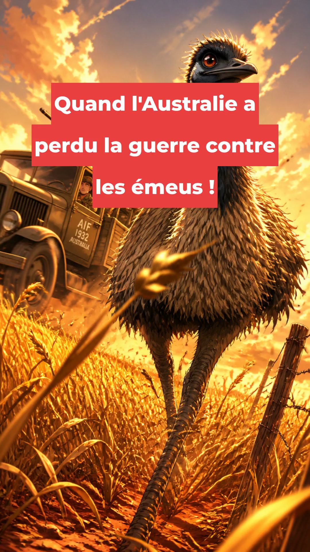 Quand l'Australie a perdu la guerre contre les émeus !