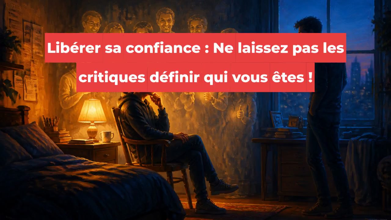 Libérer sa confiance : Ne laissez pas les critiques définir qui vous êtes !