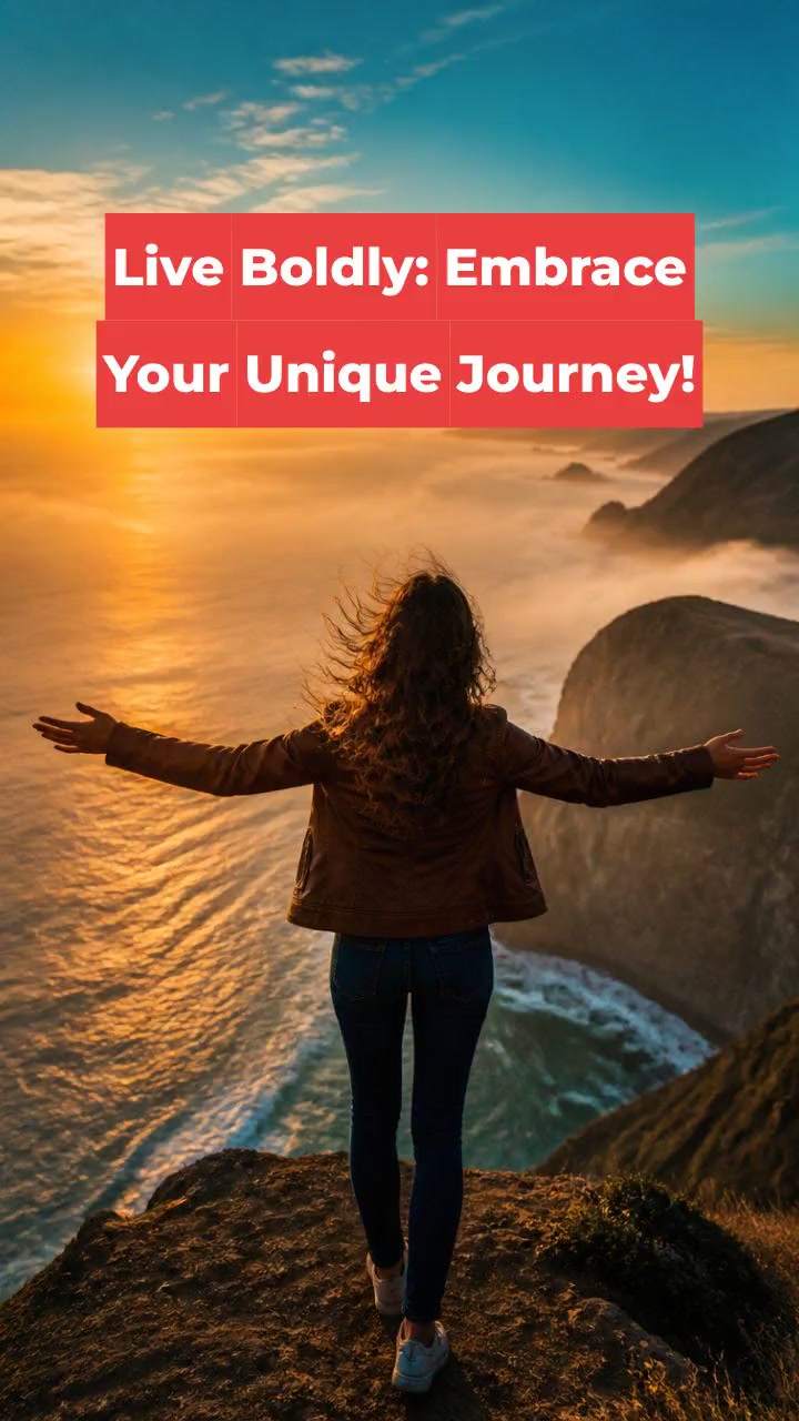 Live Boldly: Embrace Your Unique Journey!