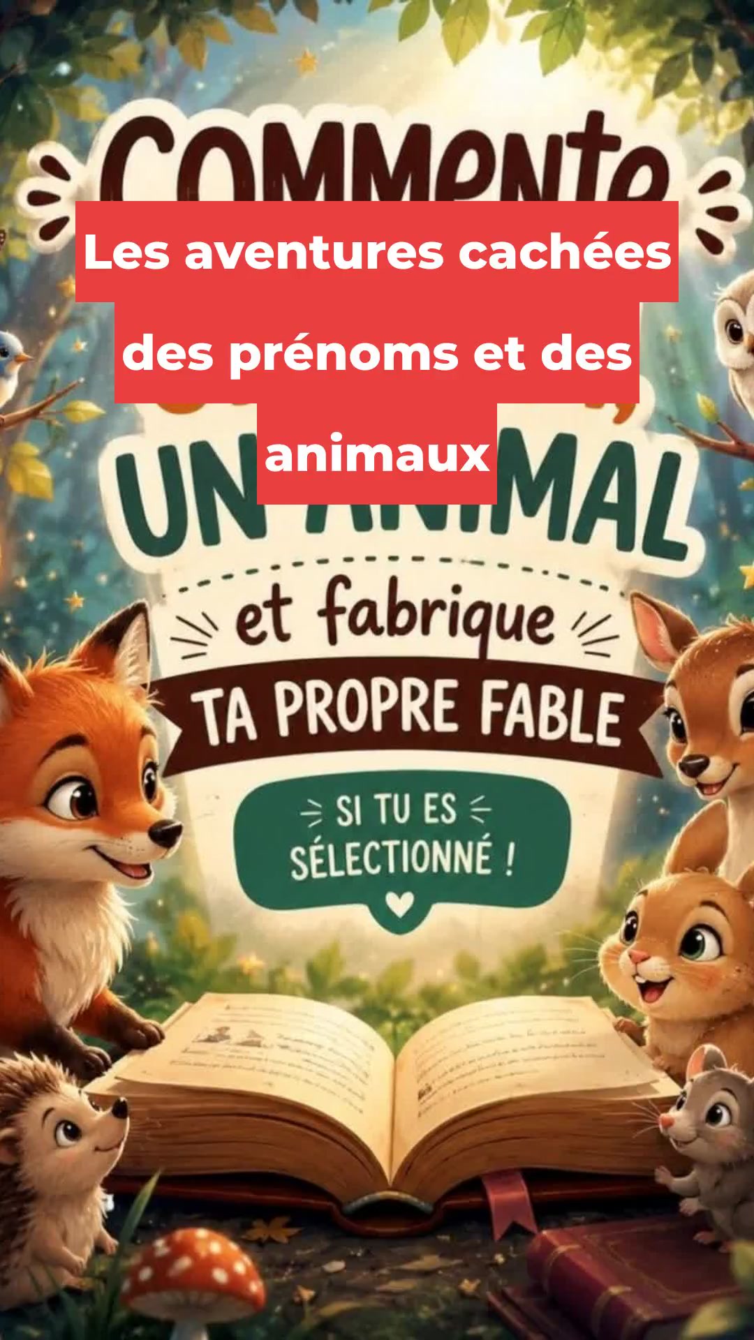Les aventures cachées des prénoms et des animaux