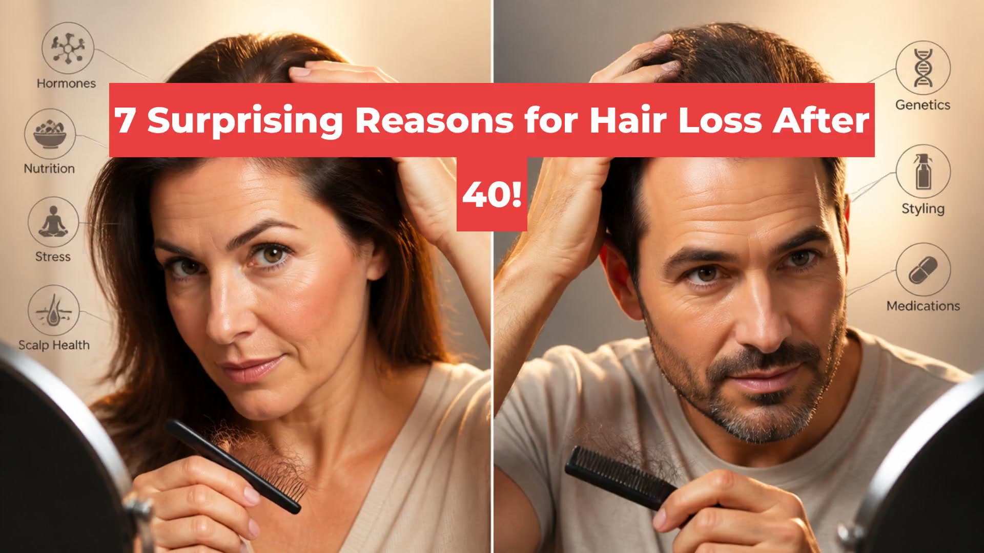 7 Surprising Reasons for Hair Loss After 40!