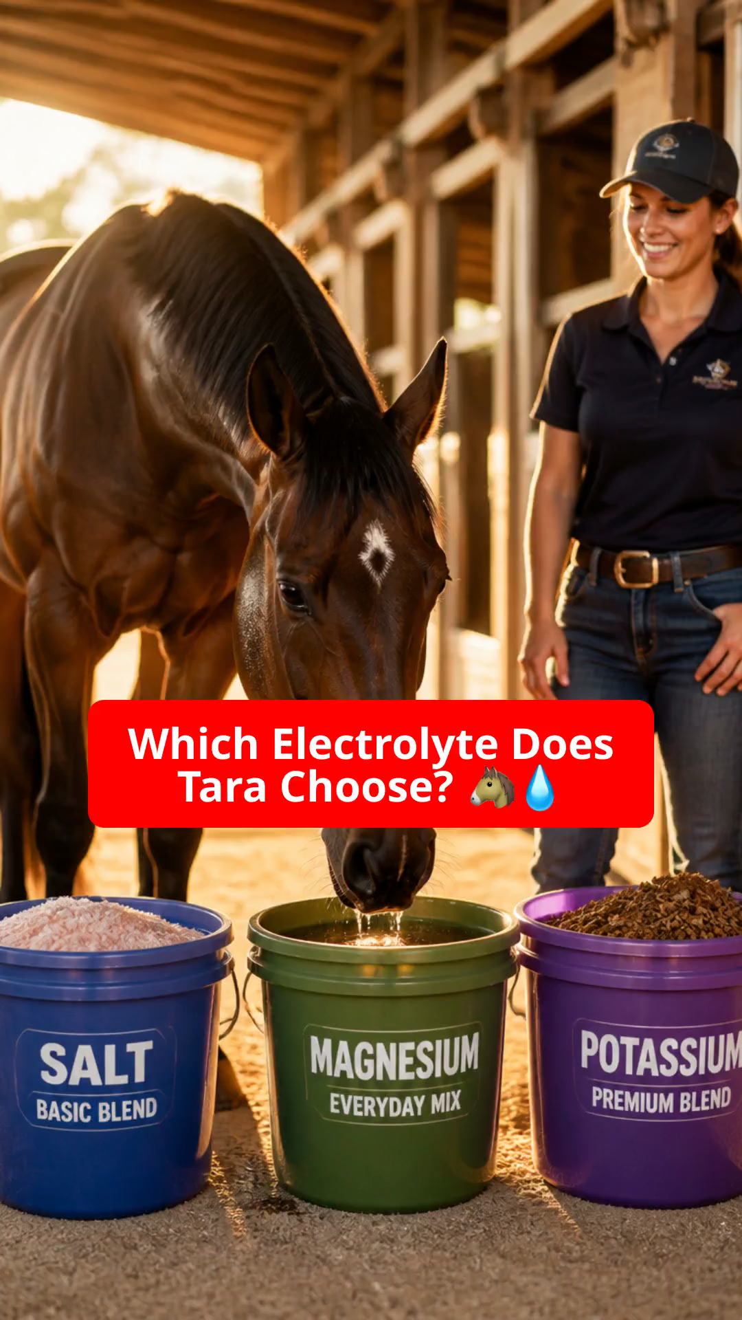 Which Electrolyte Does Tara Choose? 🐴💧
