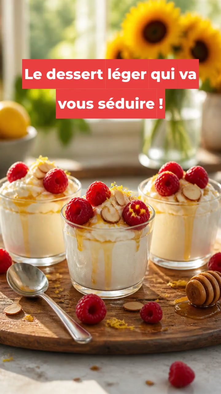 Le dessert léger qui va vous séduire !