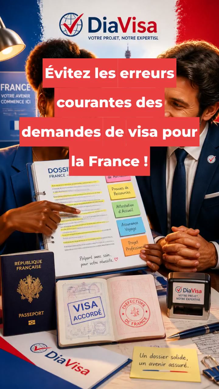 Évitez les erreurs courantes des demandes de visa pour la France !