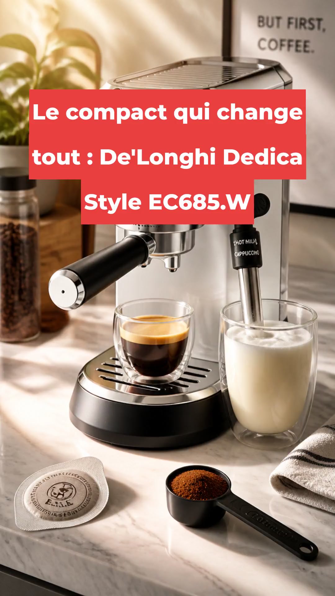 Le compact qui change tout : De'Longhi Dedica Style EC685.W