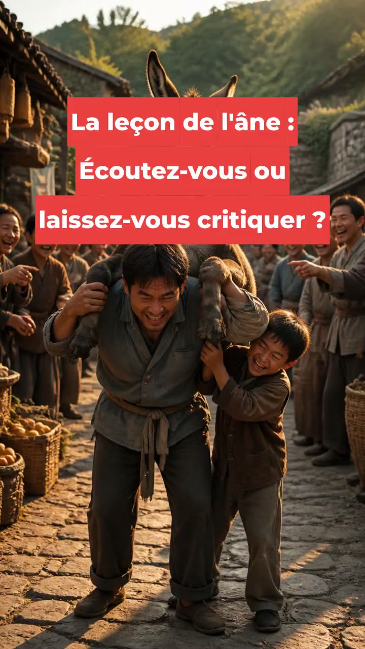 La leçon de l'âne : Écoutez-vous ou laissez-vous critiquer ?