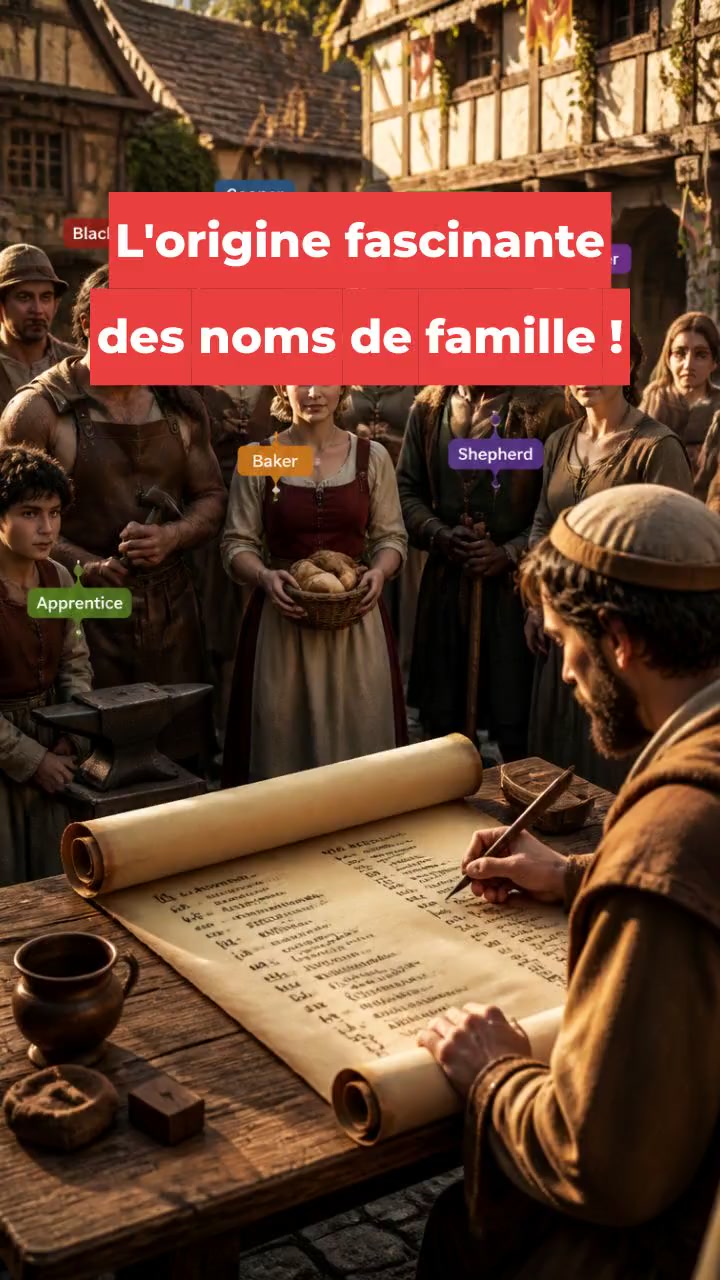 L'origine fascinante des noms de famille !