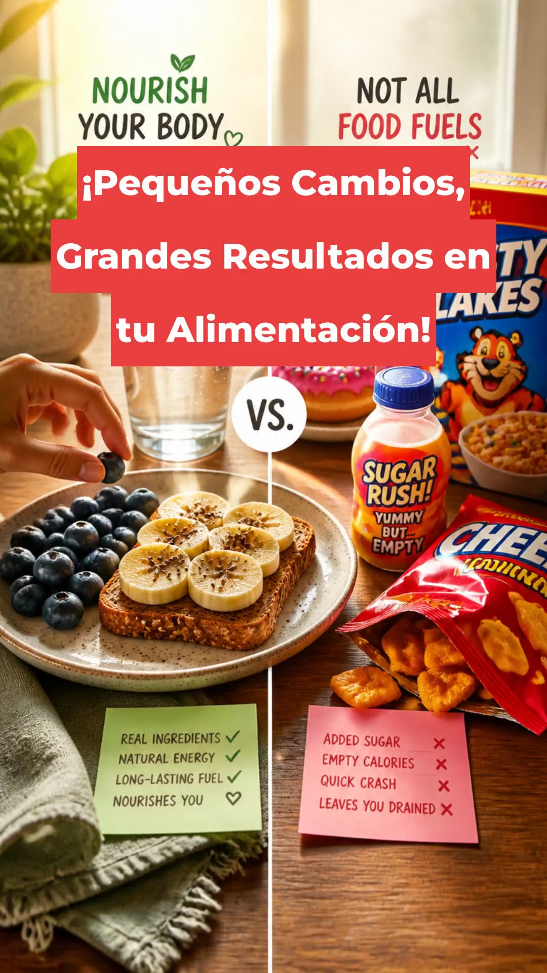 ¡Pequeños Cambios, Grandes Resultados en tu Alimentación!