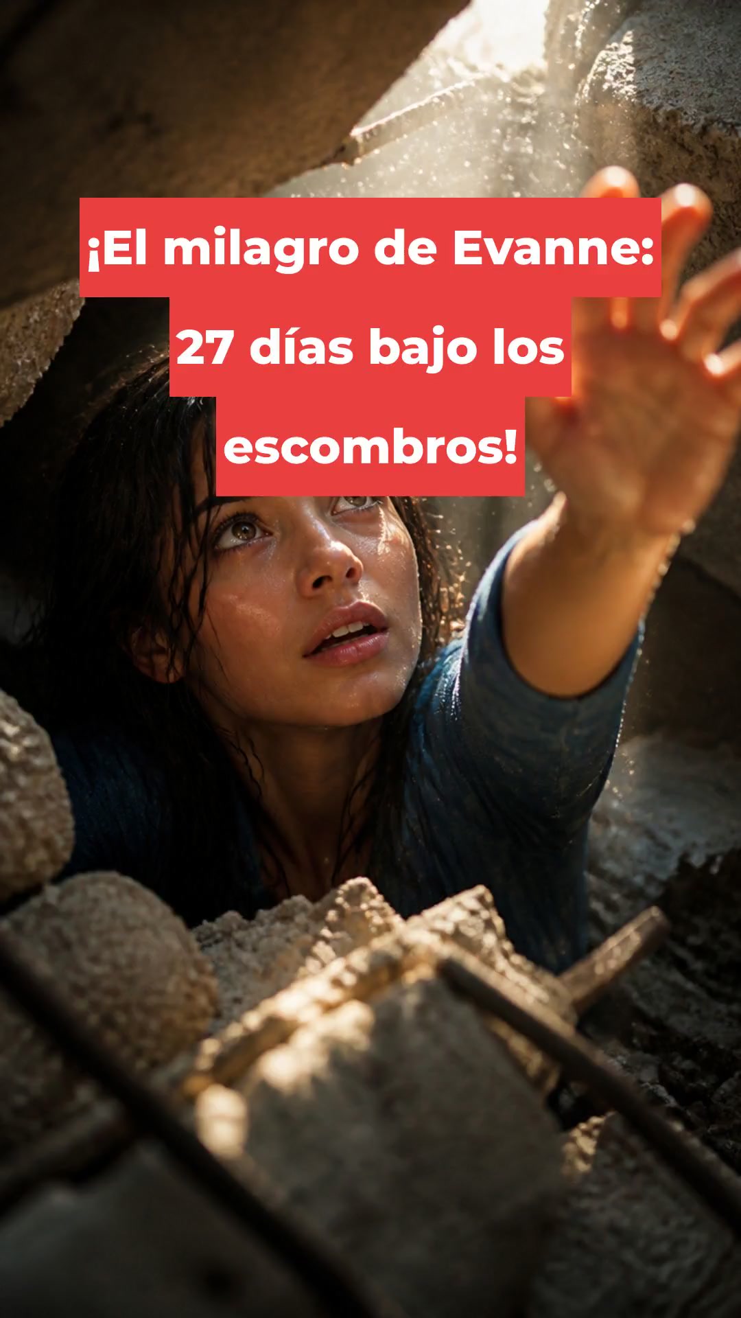 ¡El milagro de Evanne: 27 días bajo los escombros!
