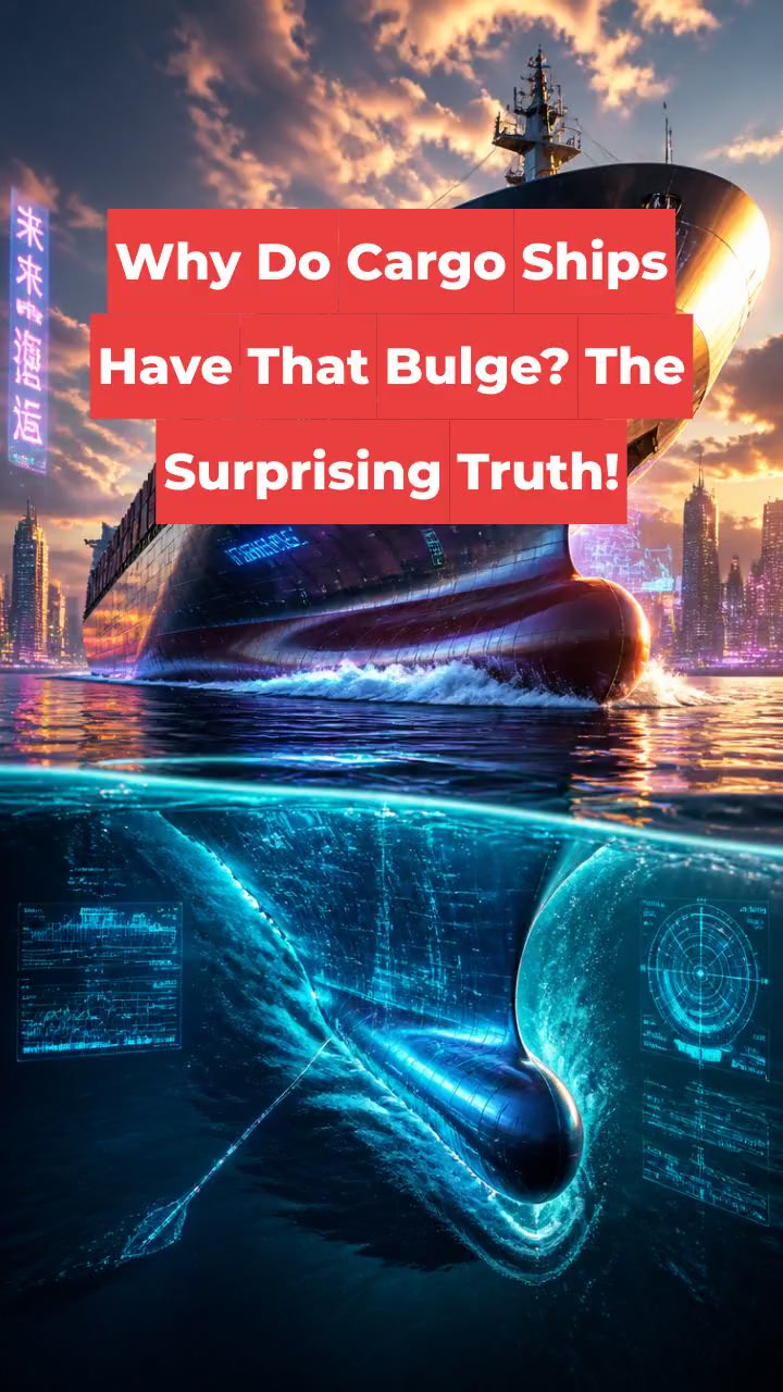 Why Do Cargo Ships Have That Bulge? The Surprising Truth!
