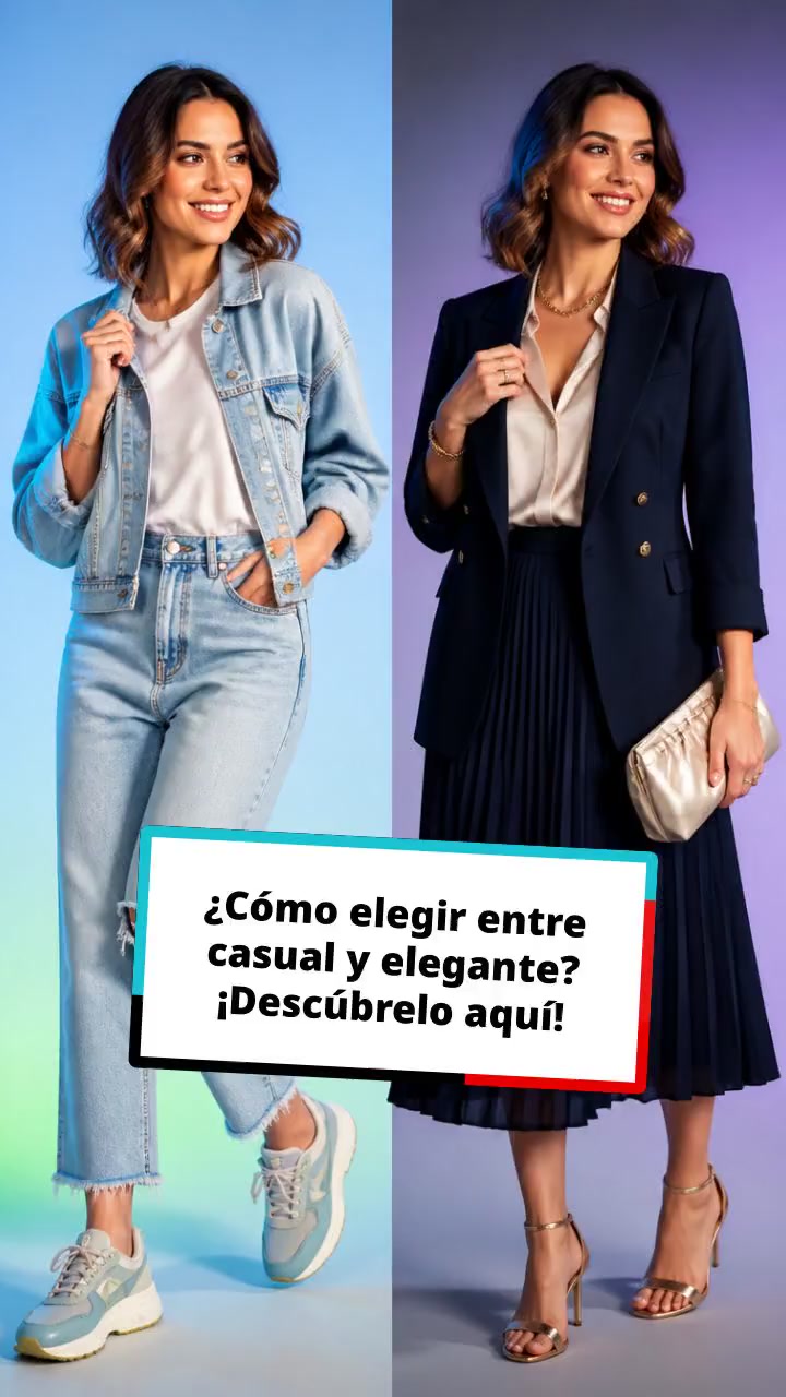 ¿Cómo elegir entre casual y elegante? ¡Descúbrelo aquí!