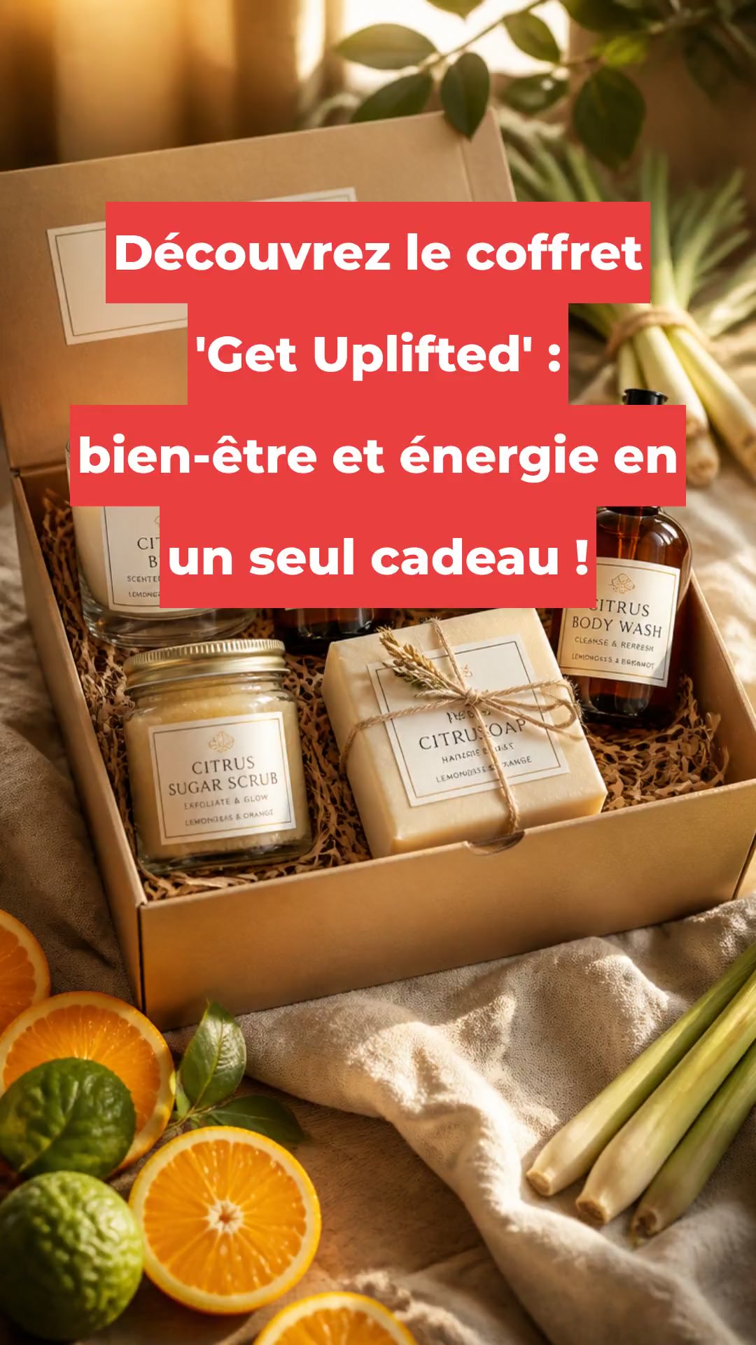 Découvrez le coffret 'Get Uplifted' : bien-être et énergie en un seul cadeau !