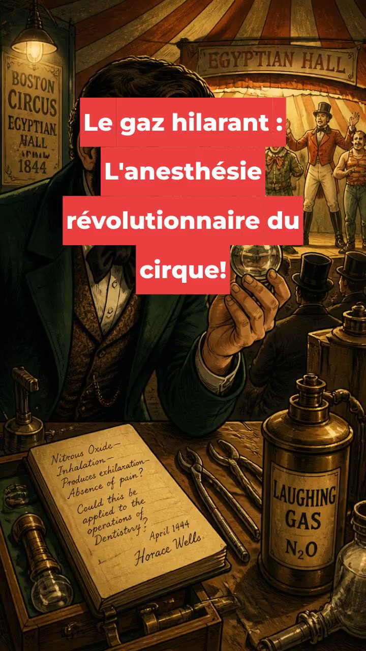 Le gaz hilarant : L'anesthésie révolutionnaire du cirque!