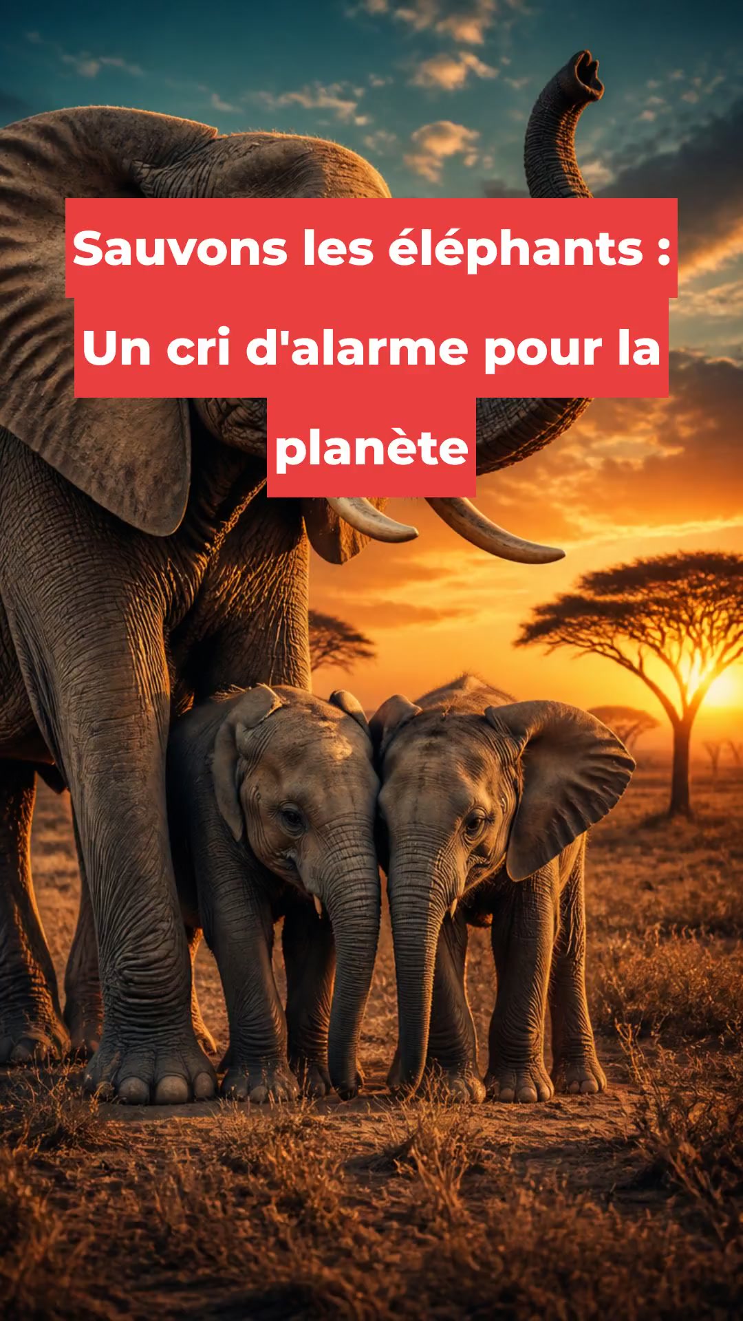 Sauvons les éléphants : Un cri d'alarme pour la planète
