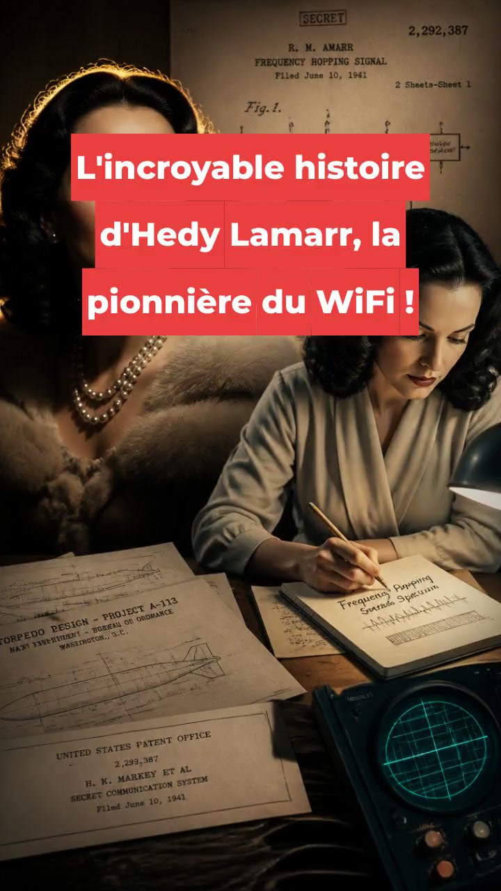 L'incroyable histoire d'Hedy Lamarr, la pionnière du WiFi !