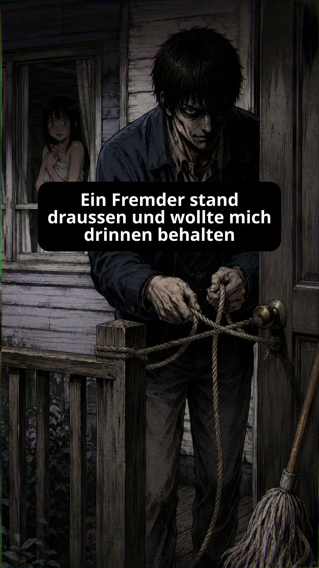 Ein Fremder stand draussen und wollte mich drinnen behalten