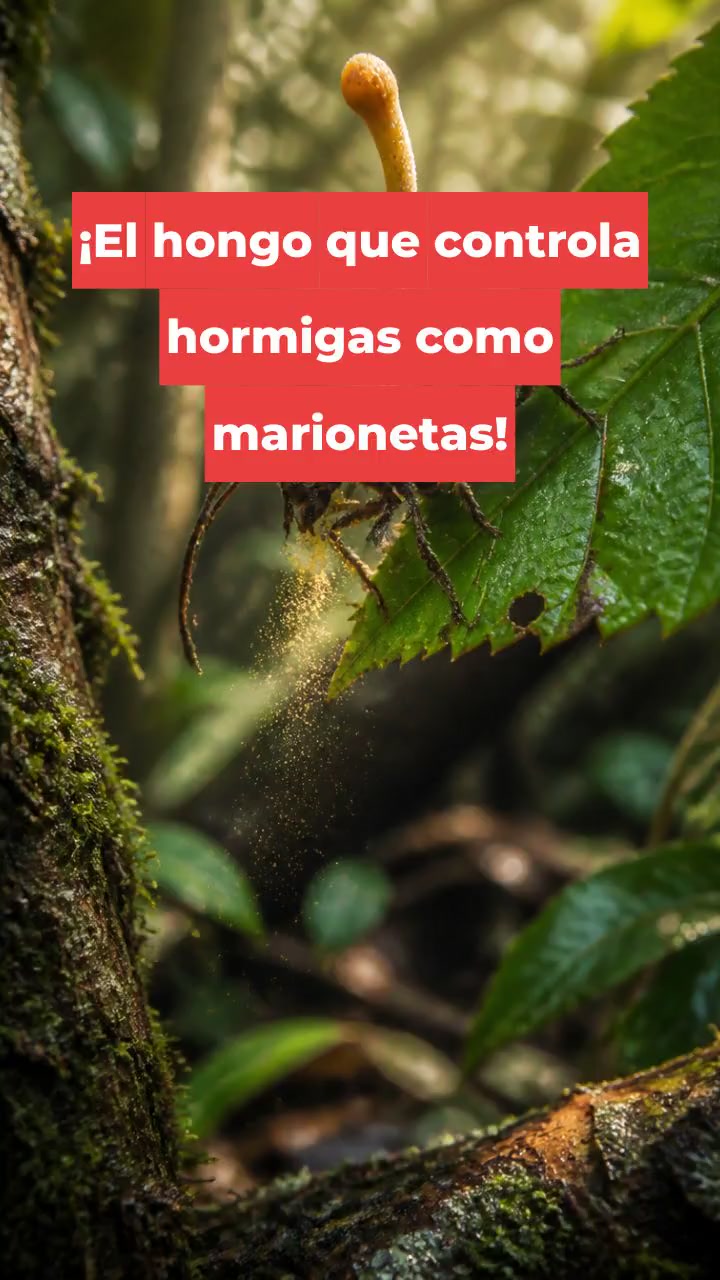 ¡El hongo que controla hormigas como marionetas!
