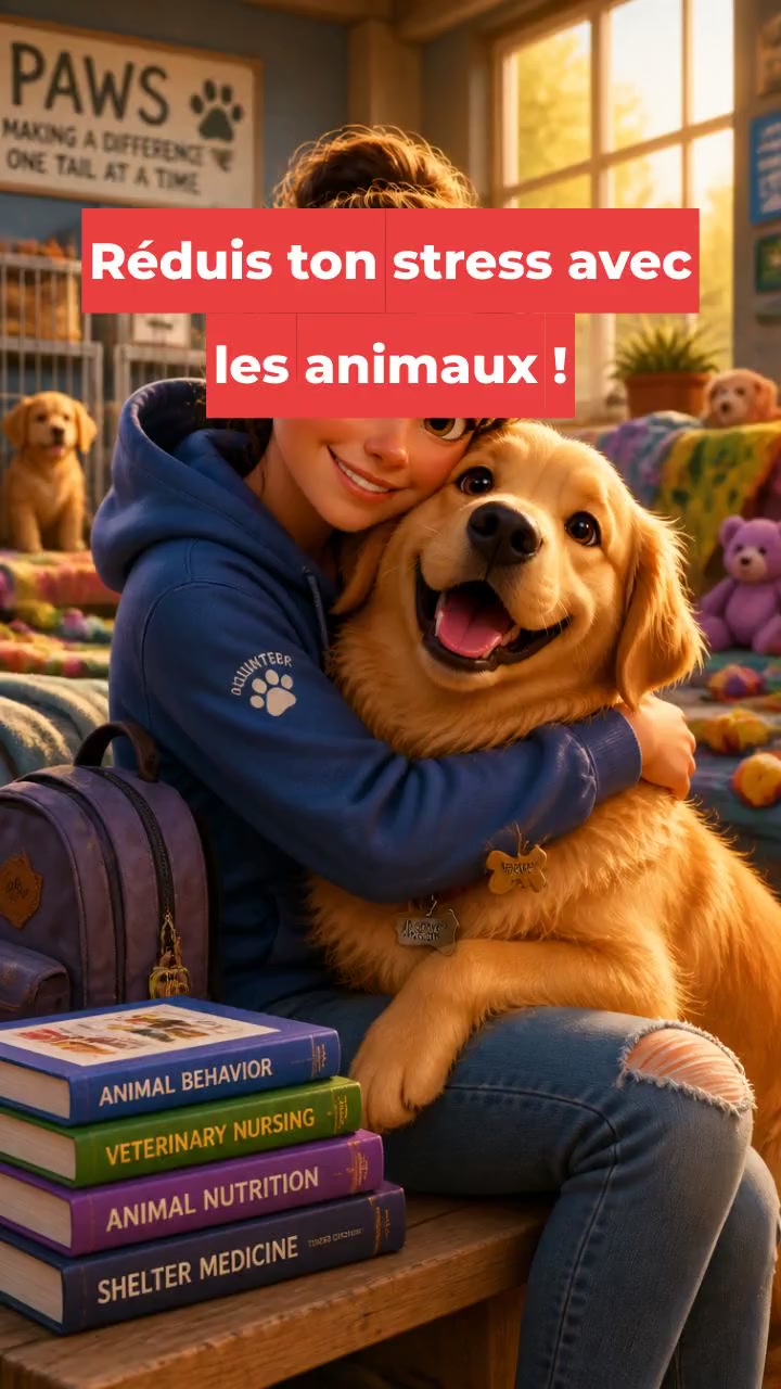 Réduis ton stress avec les animaux !