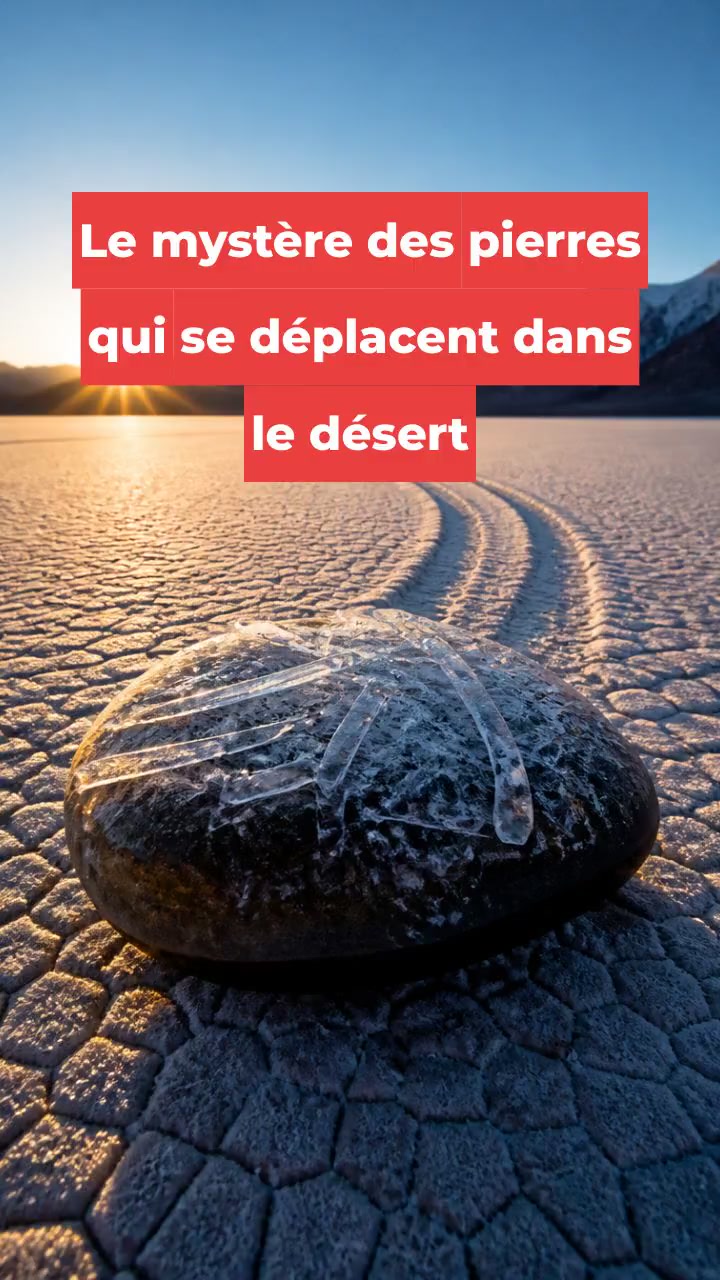 Le mystère des pierres qui se déplacent dans le désert