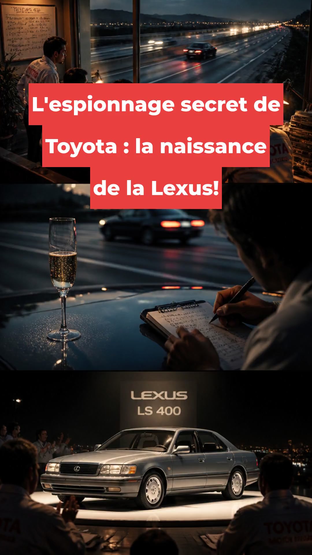 L'espionnage secret de Toyota : la naissance de la Lexus!