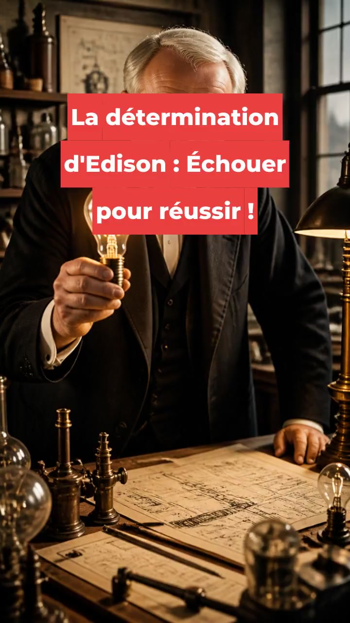 La détermination d'Edison : Échouer pour réussir !