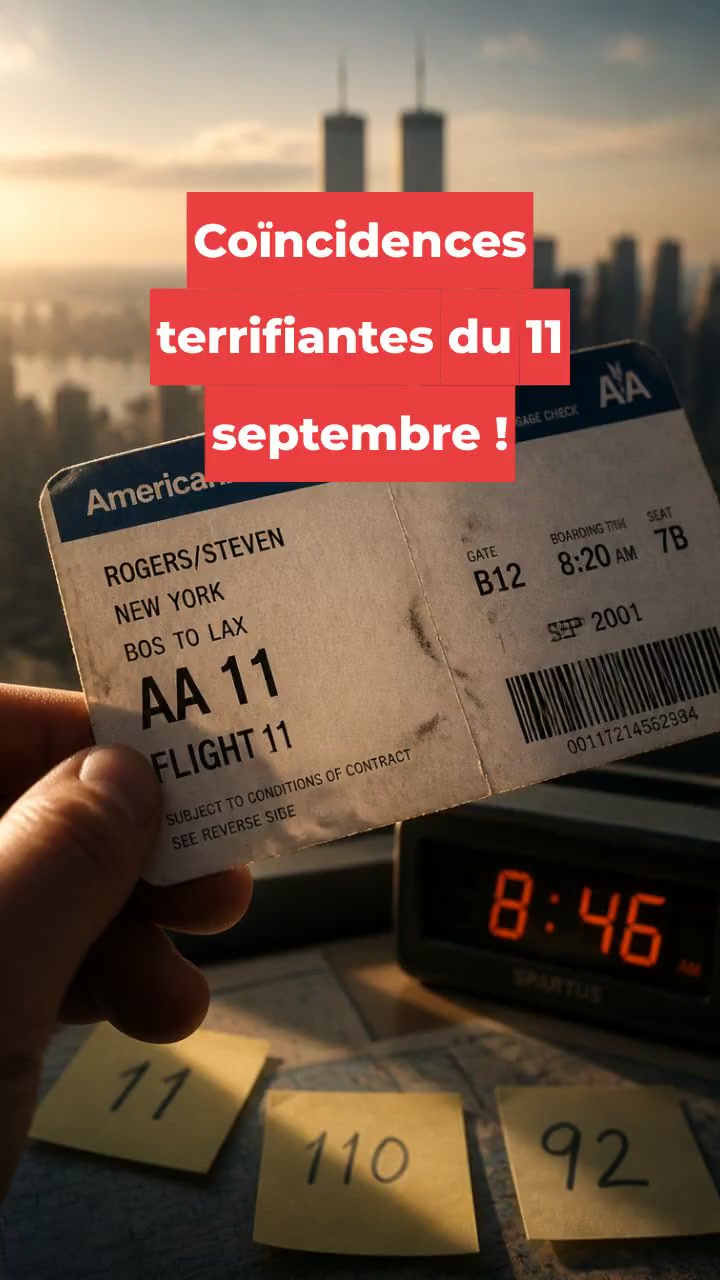 Coïncidences terrifiantes du 11 septembre !