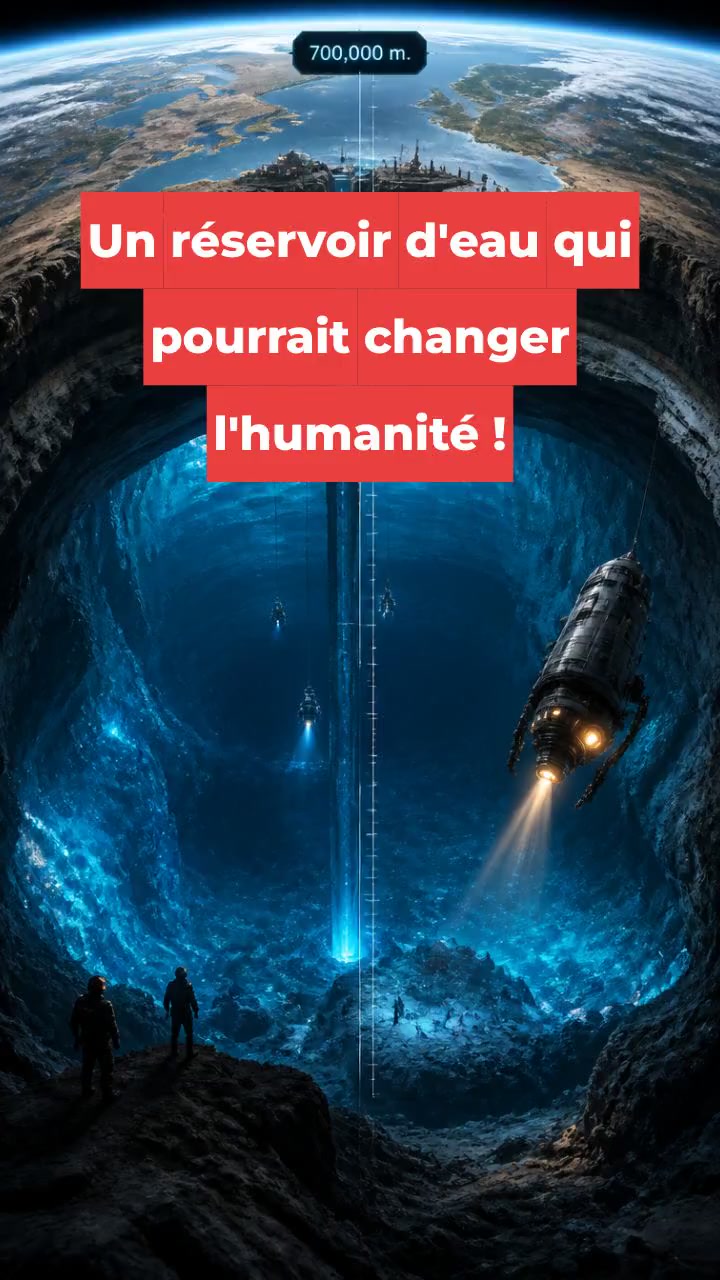 Un réservoir d'eau qui pourrait changer l'humanité !