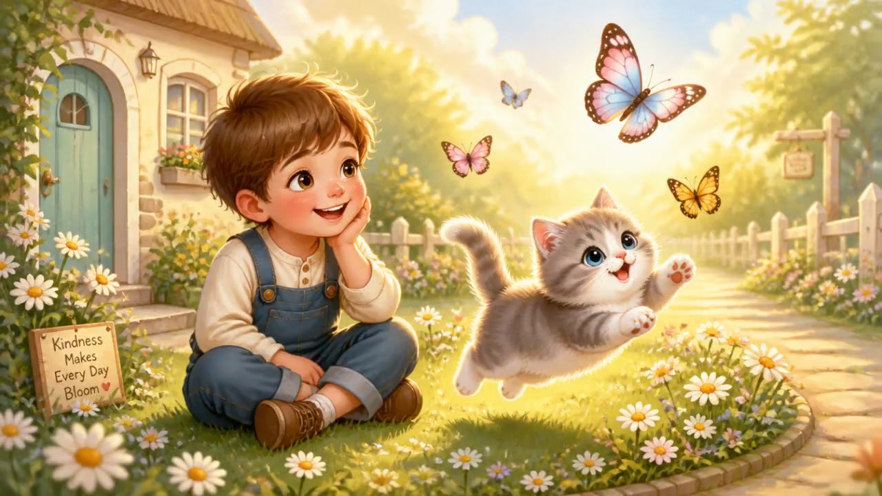 L'amitié magique de Martin et du chaton