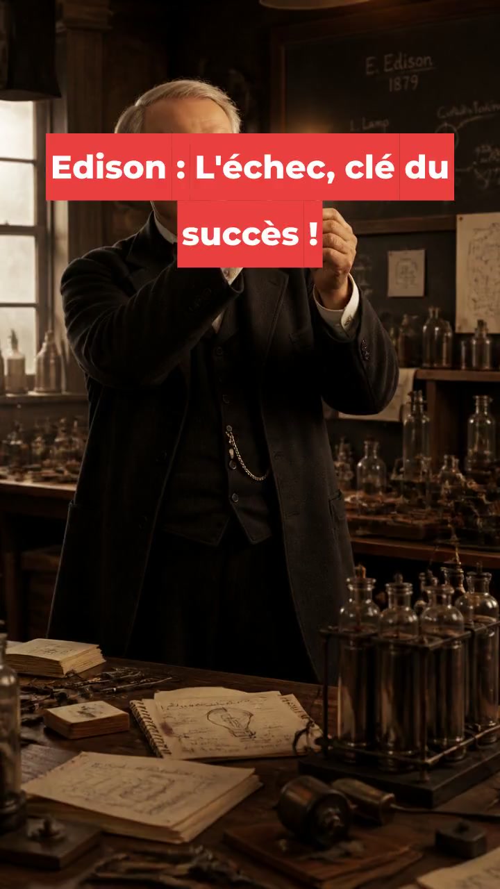 Edison : L'échec, clé du succès !