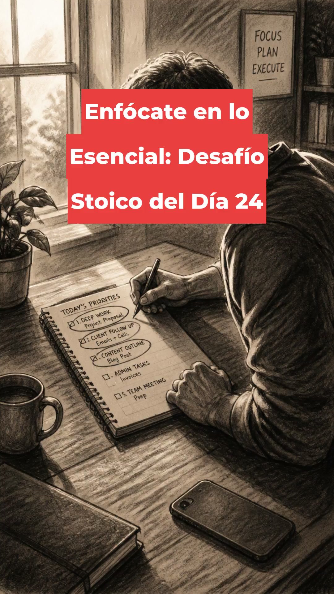 Enfócate en lo Esencial: Desafío Stoico del Día 24