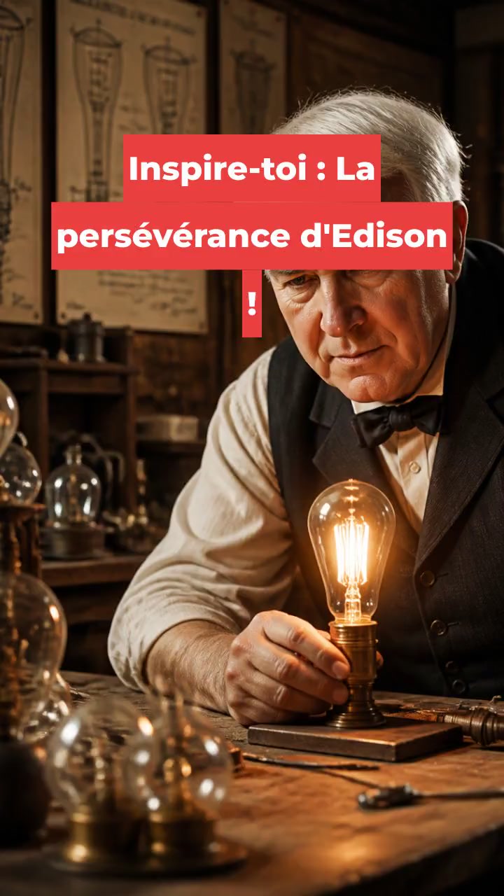 Inspire-toi : La persévérance d'Edison !