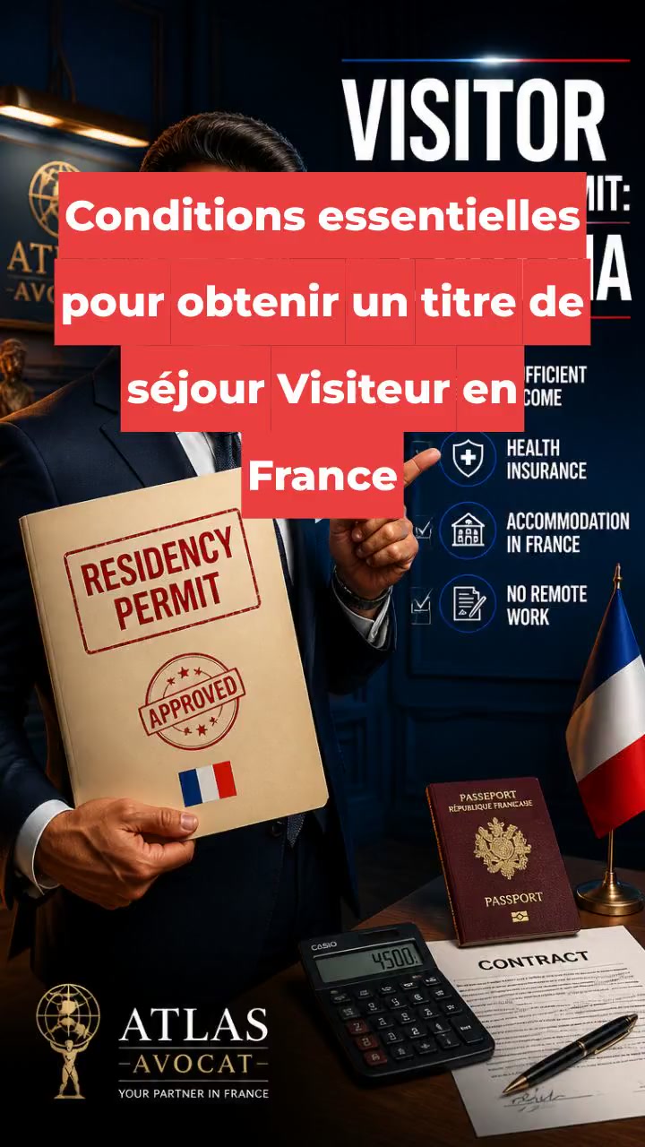 Conditions essentielles pour obtenir un titre de séjour Visiteur en France