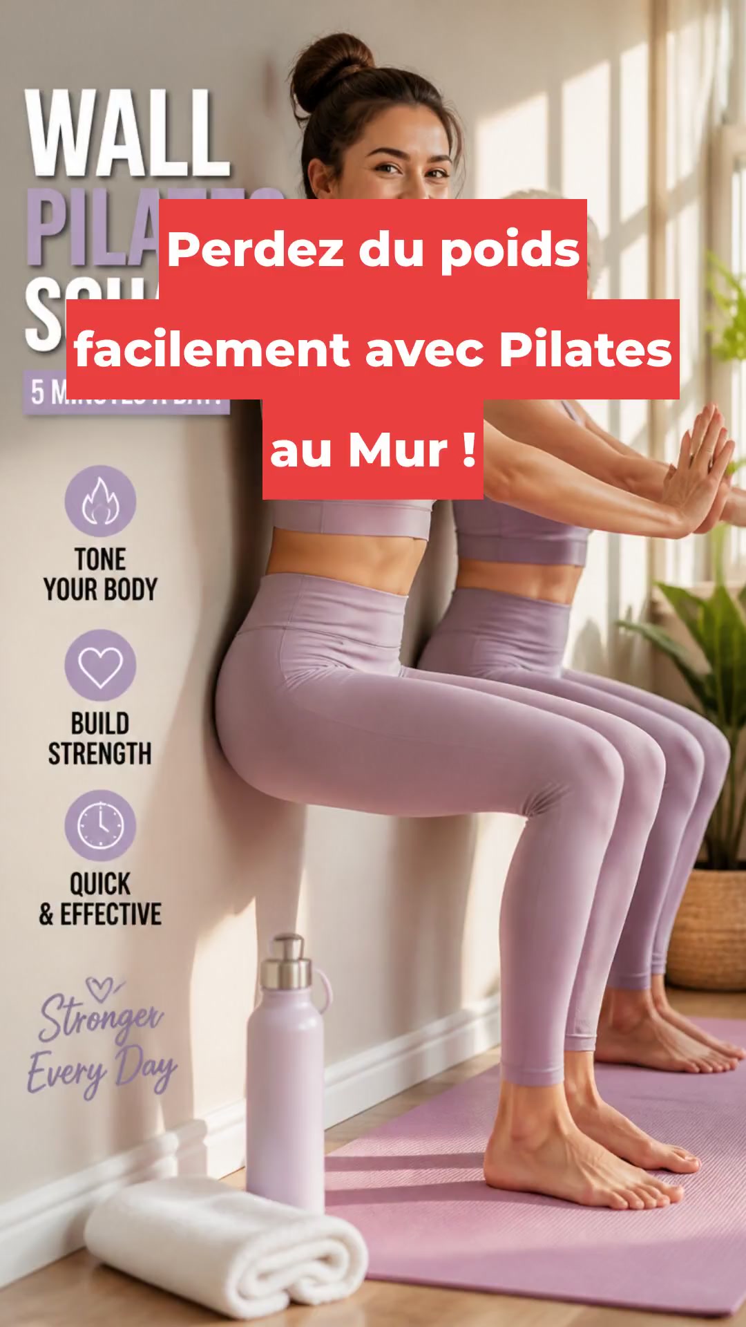 Perdez du poids facilement avec Pilates au Mur !