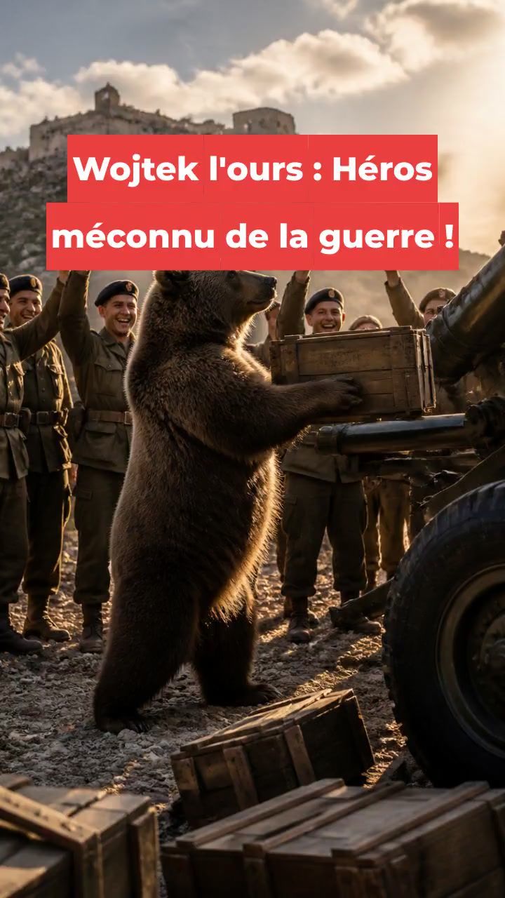 Wojtek l'ours : Héros méconnu de la guerre !