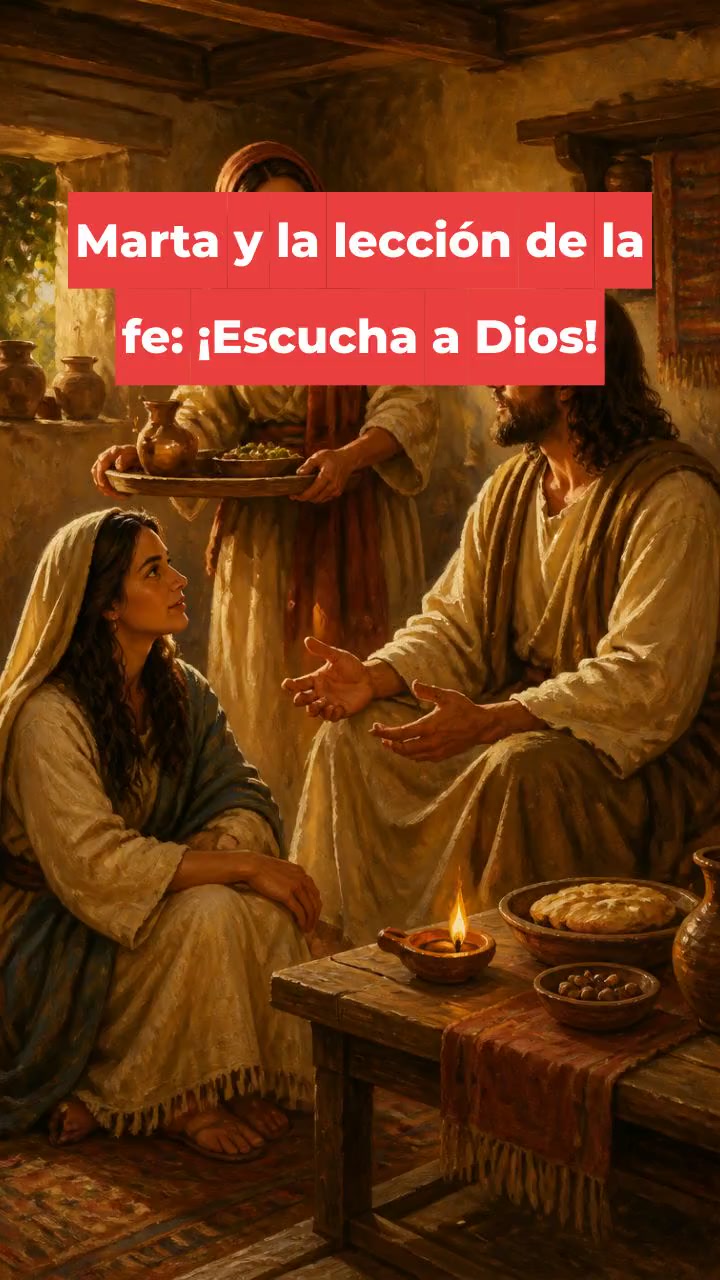 Marta y la lección de la fe: ¡Escucha a Dios!