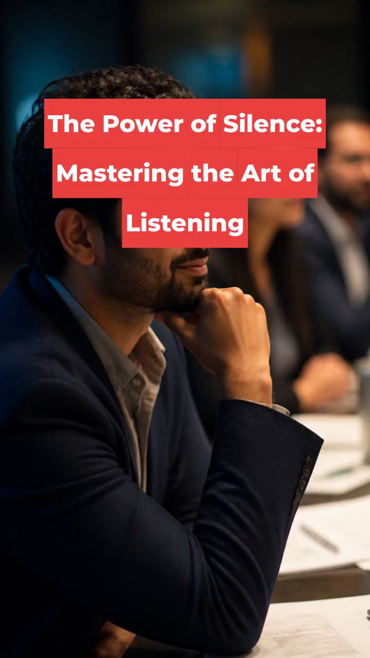 The Power of Silence: Mastering the Art of Listening