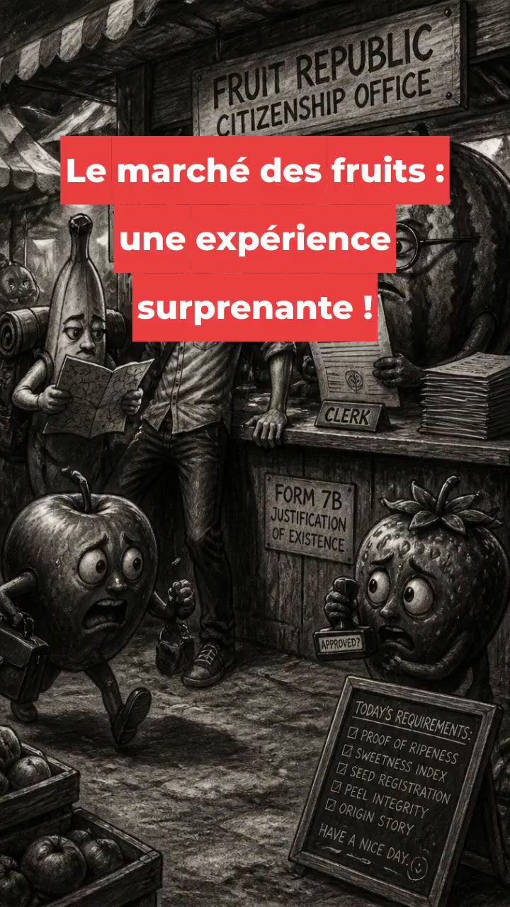 Le marché des fruits : une expérience surprenante !