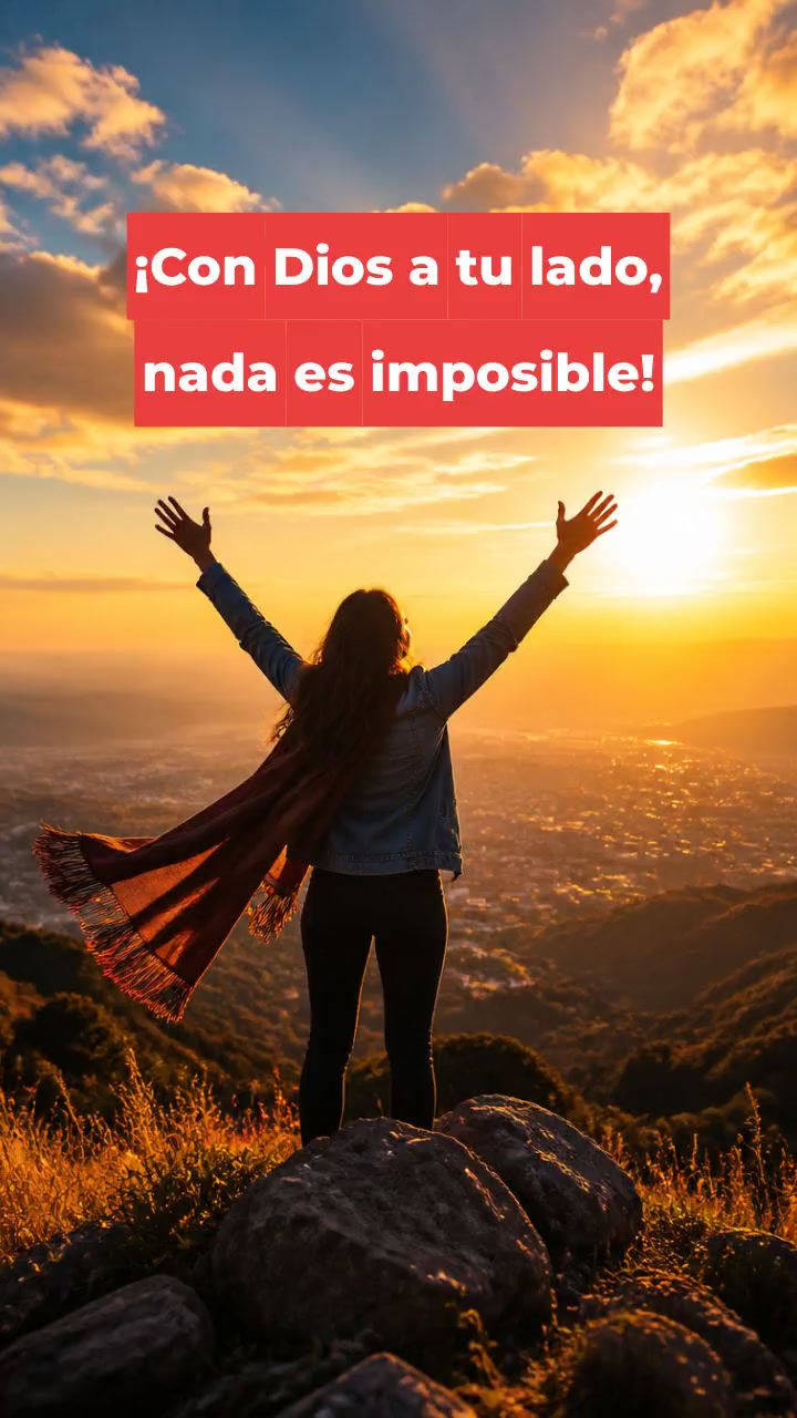 ¡Con Dios a tu lado, nada es imposible!
