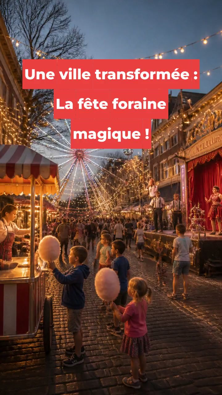 Une ville transformée : La fête foraine magique !