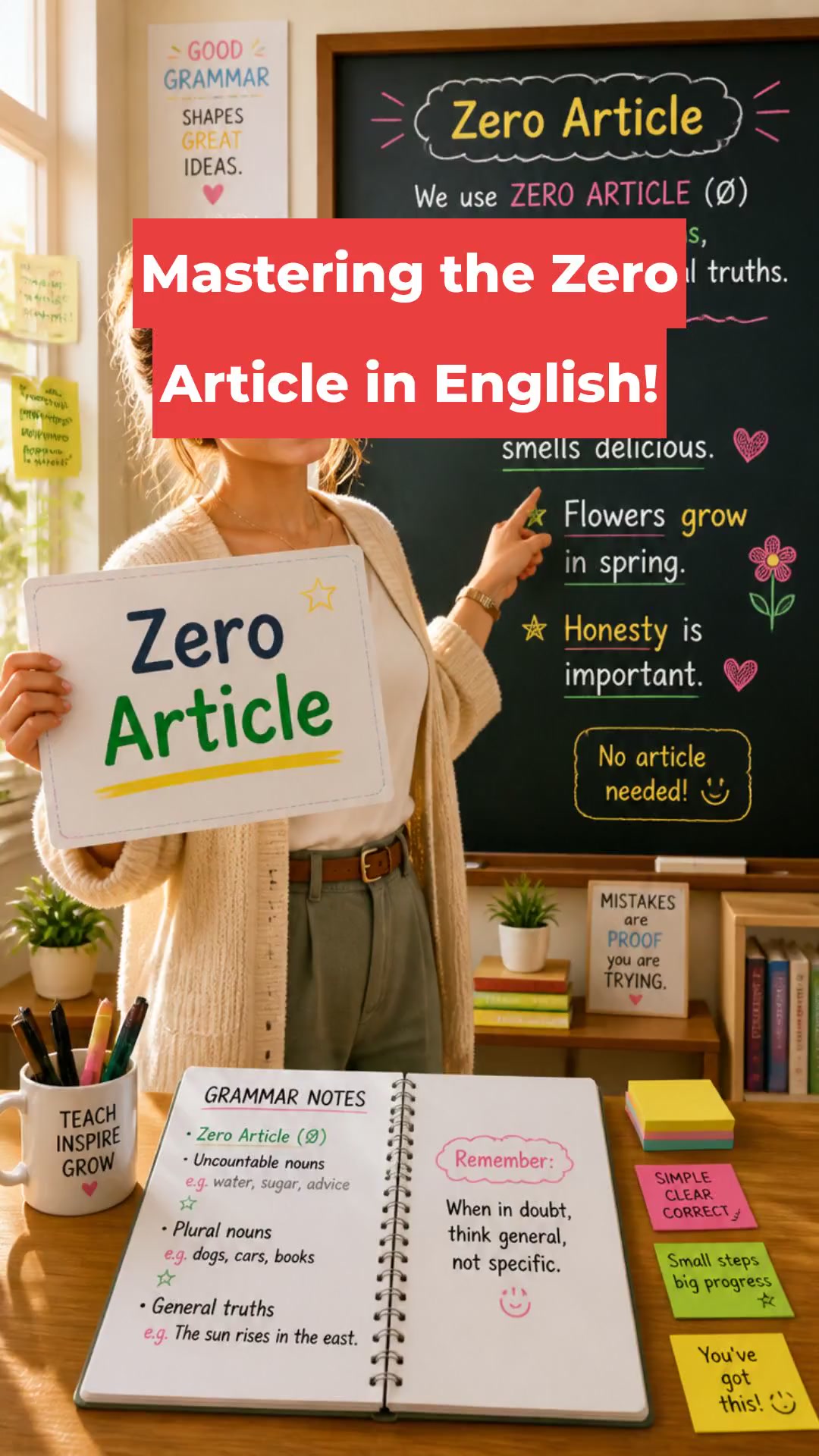 Mastering the Zero Article in English!