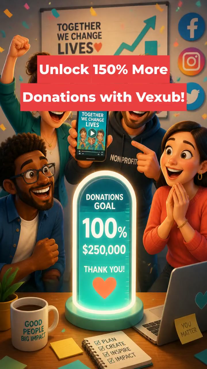 Unlock 150% More Donations with Vexub!